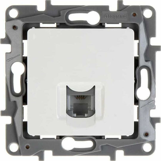 Legrand Niloe Front Single Telephone Socket White 764569