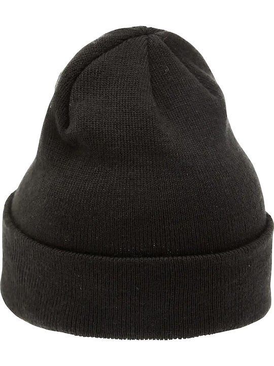 Velly Beanie Beanie with Rib Knit in Black color
