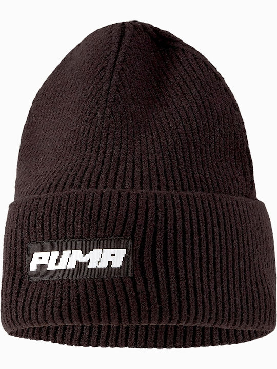 Beanie Masculin Căciulă cu Tricotaj Rib în culoarea Negru