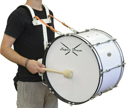 Super Drum Tobă De Paradă Super Drum 22"x12" 22" În Culoare Argintie