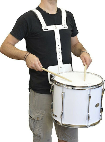 Super Drum Super Drum Parade Drum 14x12 Inches in White Color