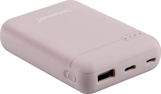 Intenso XS10000 Power Bank 10000mAh με Θύρα USB-A και Θύρα USB-C Ροζ