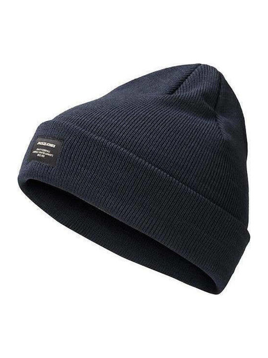 Beanie Beanie Knitted in Navy Blue color