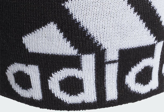 Big Log Aeroready Beanie Masculin Căciulă Tricotat în culoarea Negru