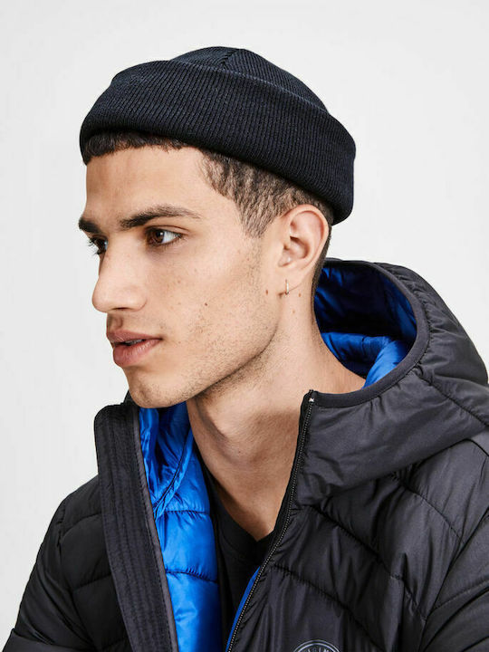 Beanie Beanie Knitted in Navy Blue color