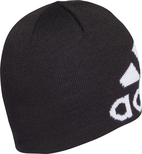 Big Log Aeroready Beanie Masculin Căciulă Tricotat în culoarea Negru