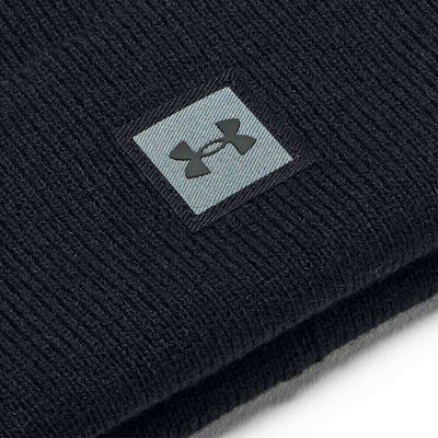 Ribbed Beanie Cap Black