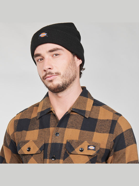 Gibsland Beanie Unisex Beanie Knitted in Black color