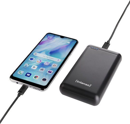 Intenso XS Power Bank 20000mAh με Θύρα USB-A και Θύρα USB-C Μαύρο