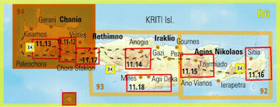 Χανιά, Touring map