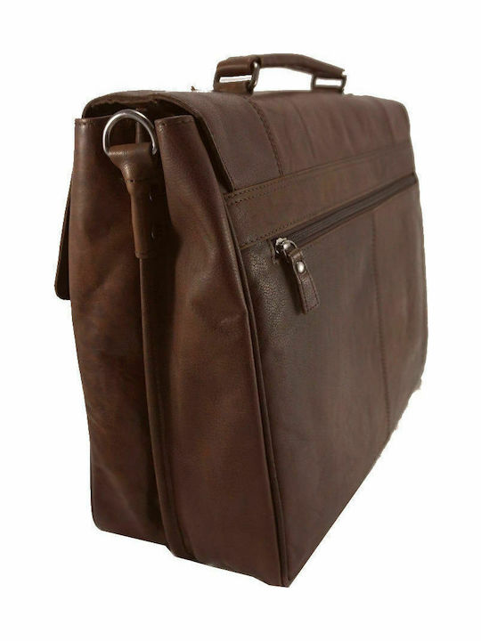 Leder Herrentasche Geldbörse Braun