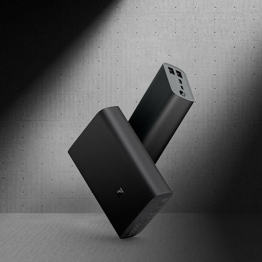 Xiaomi Mi 3 Ultra Compact Power Bank 10000mAh 22.5W με 2 Θύρες USB-A και Θύρα USB-C Μαύρο