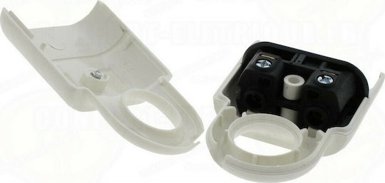 Legrand Female Bipolar Plug with Ring White