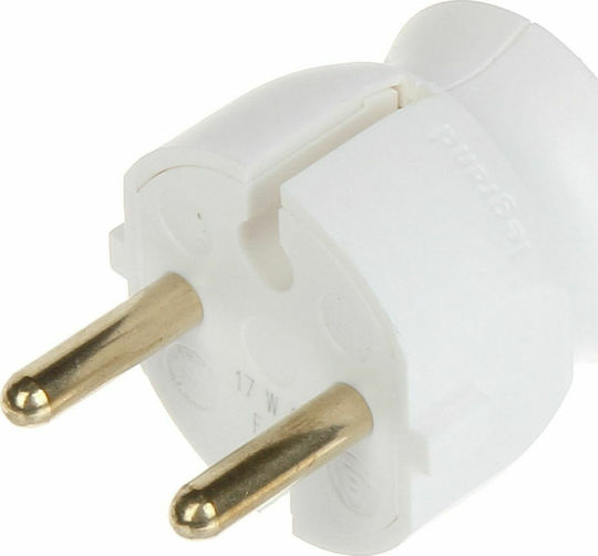Legrand Male Schuko Plug Corner White 16A 90°