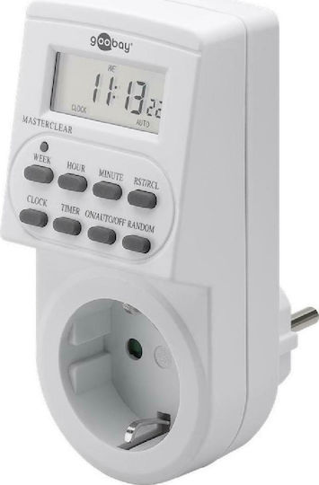 Goobay Digital Timer Socket Daily / Weekly with Random Programming Capability