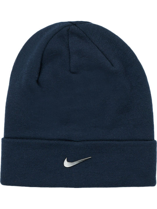 SWOOSH Beanie Beanie Knitted in Navy Blue color