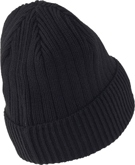 Beanie Clasic Cu Coastă Pentru Bărbați Căciulă Neagră Culoare Full Face