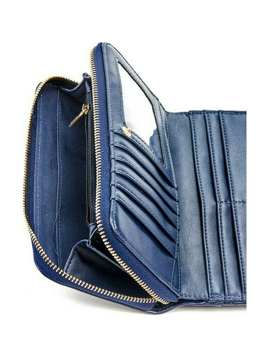 Verde Large Women's Wallet Navy Blue