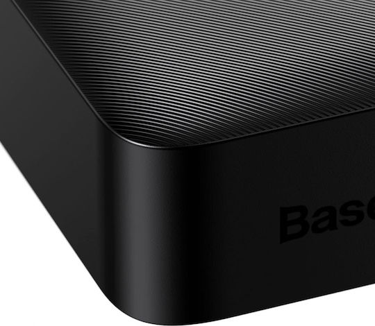 Baseus Bipow PPBD20K Power Bank 20000mAh 20W с 2 USB-A порта и USB-C порт Черен