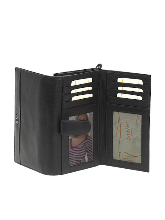 Large Leather Women's Wallet with RFID Red