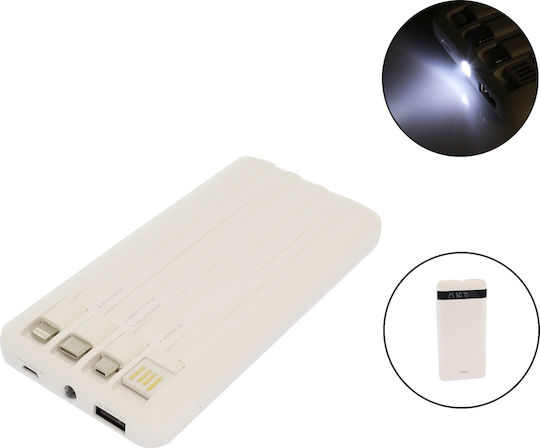 Remax Astro Power Bank 10000mAh με 6 Θύρες USB-A Λευκό