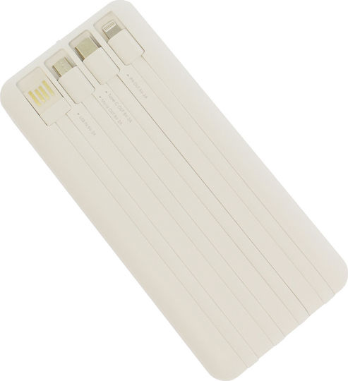 Remax Astro Power Bank 10000mAh με 6 Θύρες USB-A Λευκό
