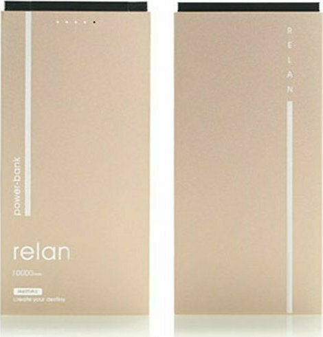 Remax RPP-65 Power Bank 10000mAh με Θύρα USB-A Χρυσό