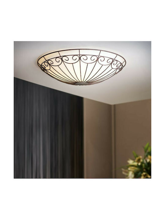 Eglo Colti Ceiling Mount Light 35cm Copper with Socket E27