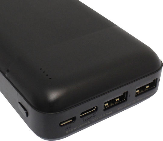 Remax RPP-166 Power Bank 20000mAh cu 2 Porturi USB-A Negru