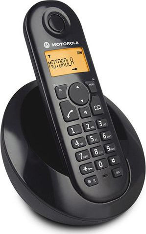 Motorola C601 Ασύρματο Τηλέφωνο με Ελληνικό Μενού Μαύρο