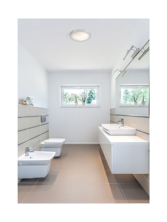Faro Barcelona Logos-1 Ceiling Mount Light Bathroom Gray with Socket E27