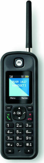 Motorola O201 Ασύρματο Τηλέφωνο με Ελληνικό Μενού Μαύρο
