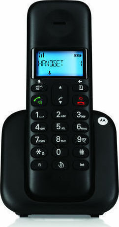 Motorola T303 Ασύρματο Τηλέφωνο Trio με Ελληνικό Μενού Μαύρο