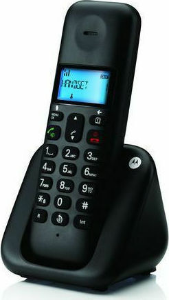 Motorola T303 Ασύρματο Τηλέφωνο Trio με Ελληνικό Μενού Μαύρο