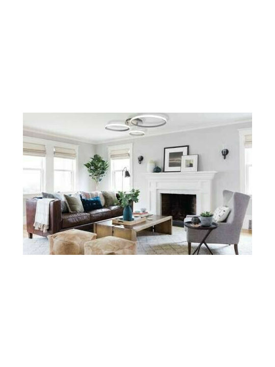 Atman Sevilla Ceiling Mount Light 45cm White with Integrated LED and Remote Control
