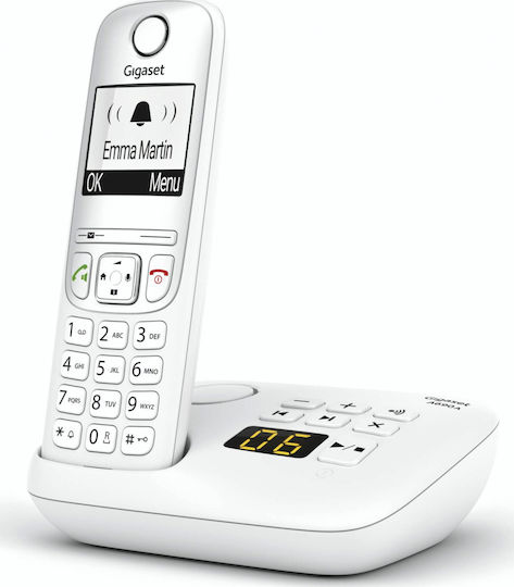 Gigaset A690A Cordless Phone with Greek Menu White