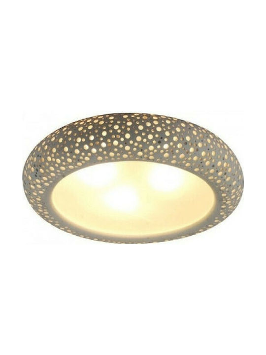 Inlight 42155Β Deckenleuchte 40cm Weiß mit Fassung E27