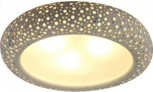 Inlight 42155Β Πλαφονιέρα Οροφής 40εκ. Λευκή με Ντουί E27
