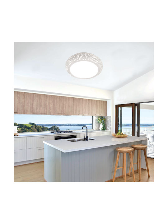 Inlight 42155Β Deckenleuchte 40cm Weiß mit Fassung E27