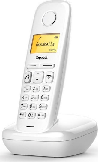 Gigaset A270 Cordless Phone with Greek Menu White