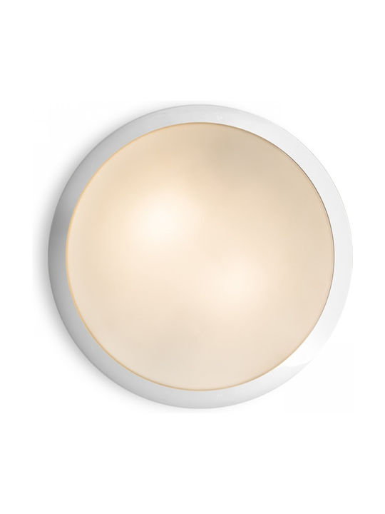 Rendl Light Studio Gorra Πλαφονιέρα Οροφής Μπάνιου 27.8εκ. Ασημί με Ντουί E14