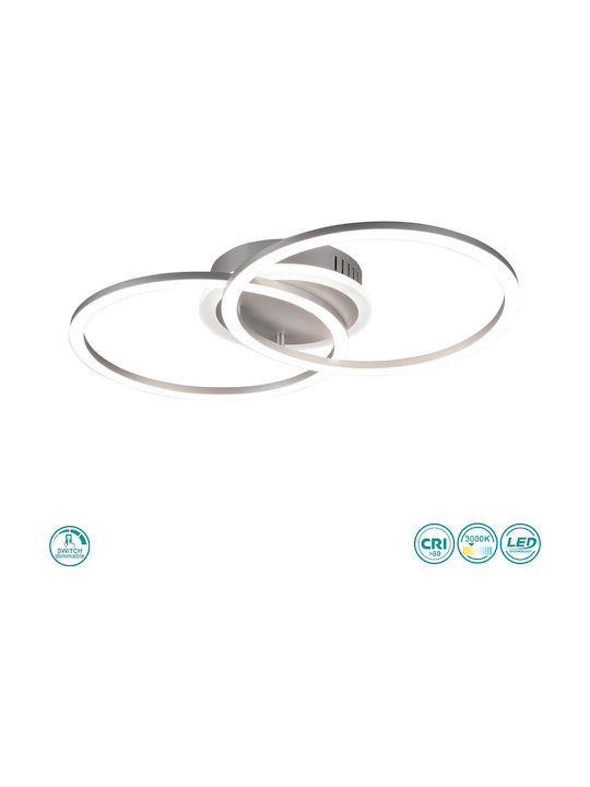 Trio Lighting Venida Таванно осветление 50бр Сив с Вграден LED