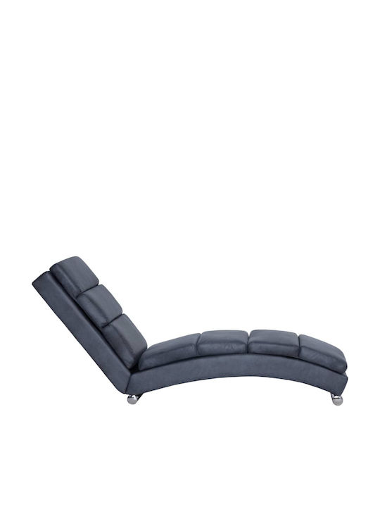 Modern Recliner made of Synthetic Leather Gri L155xW51xH71buc