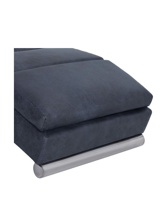 Modern Recliner made of Synthetic Leather Gri L155xW51xH71buc