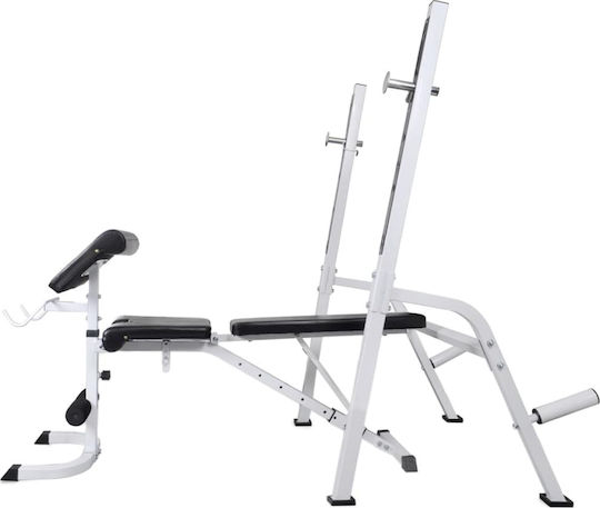 vidaXL Adjustable Workout Bench with Stands
