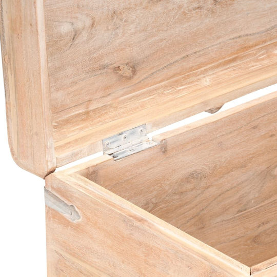 vidaXL Dekorative Truhe Hölzernes Beige 90x40x40cm