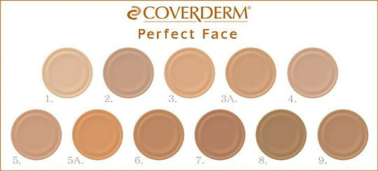Coverderm Perfect Face Waterproof SPF20 Liquid Make Up 5A 30ml