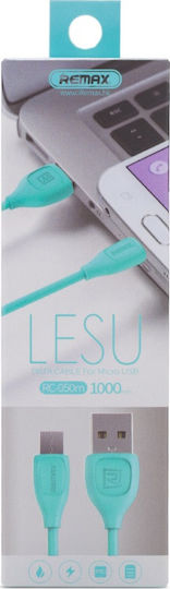 Remax Lesu RC-050i USB 2.0 Cable USB-C male - USB-A Μπλε 1m