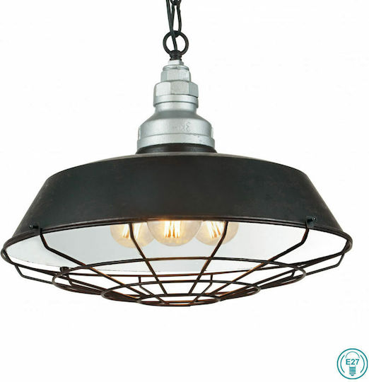 Fan Europe I-Bazar-S3 Pendant Light Black Bell with Socket E27