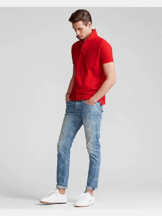 Polo Bluza Tricou Cu Mânecă Scurtă Roșie